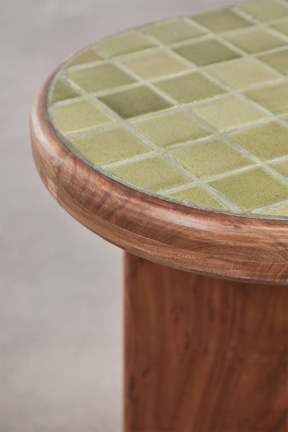 Console d'entrée 100x40 cm en bois d'acacia et carreaux Aitana, image de la galerie 5