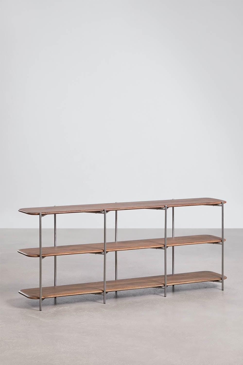 Étagère en bois de manguier et acier inoxydable Vimara, image de la galerie 5