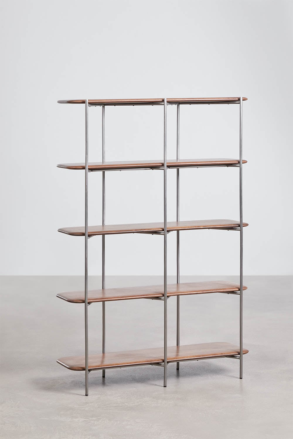 Étagère en bois de manguier et acier inoxydable Vimara, image de la galerie 5