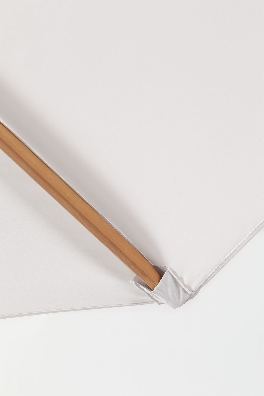 Parasol Ø290 cm en tissu et bois Cretas, image de la galerie 3