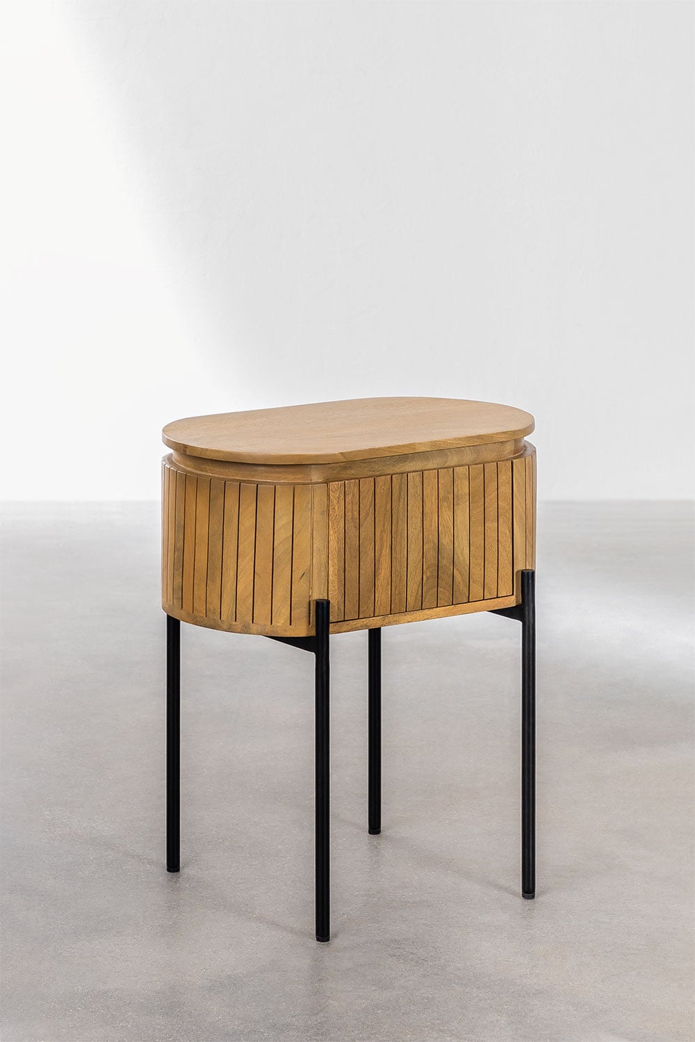 Pack de 2 tables de chevet en bois de manguier Analis, image de la galerie 2
