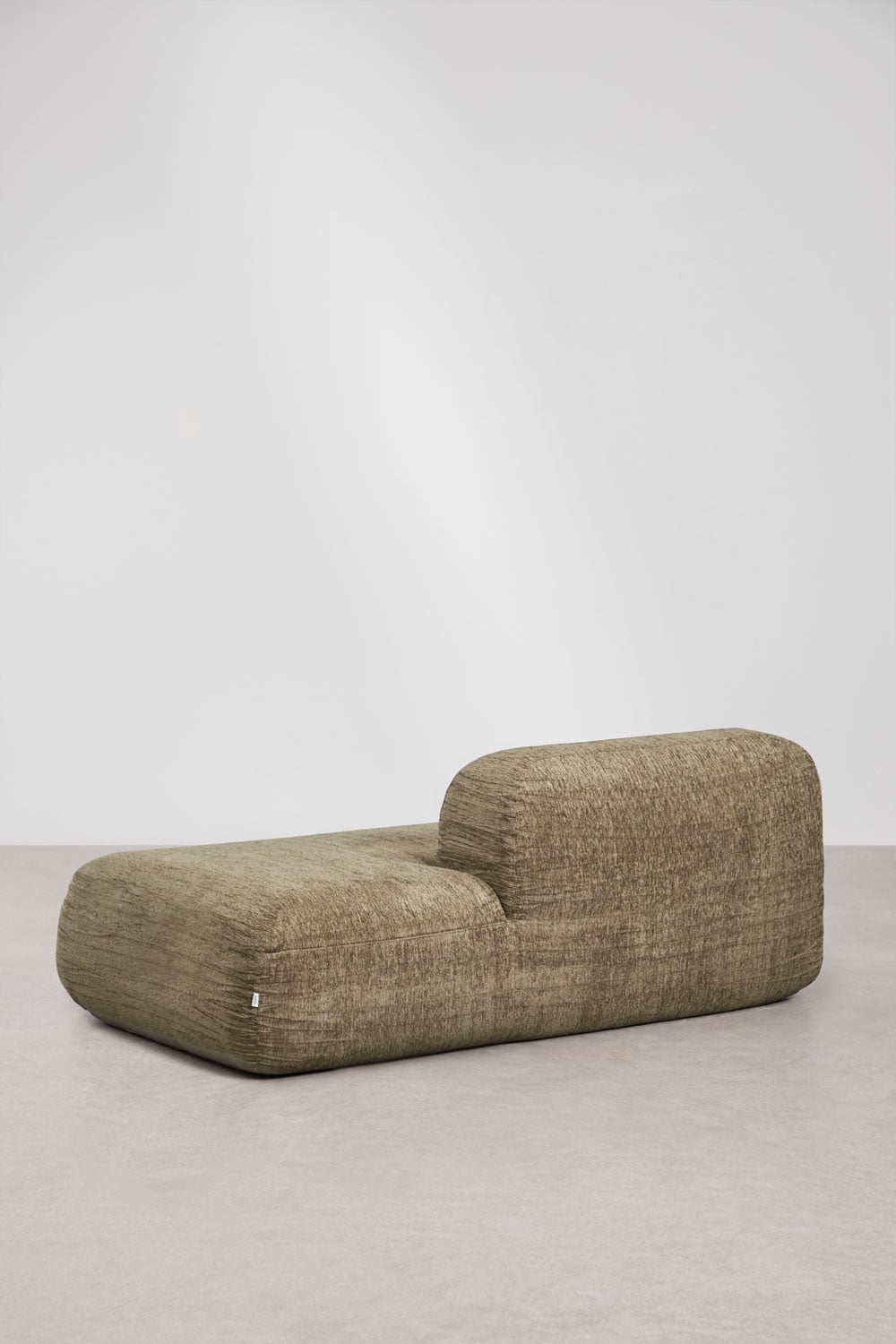 Module méridienne droite pour canapé modulaire en chenille emballé sous vide Merida, image de la galerie 4