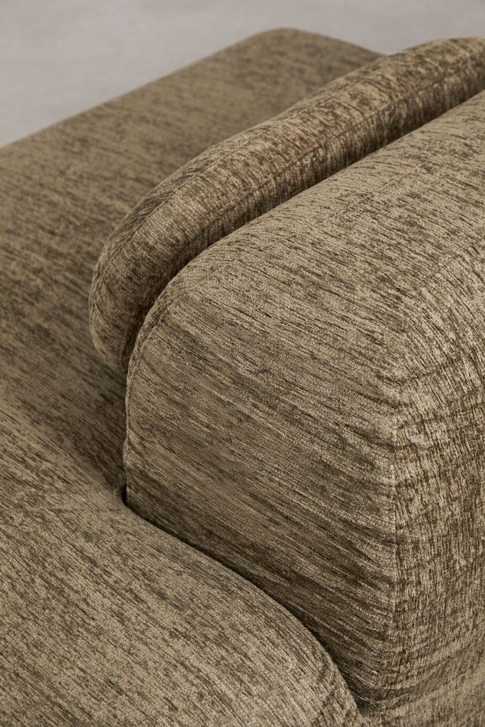 Module méridienne droite pour canapé modulaire en chenille emballé sous vide Merida, image de la galerie 5