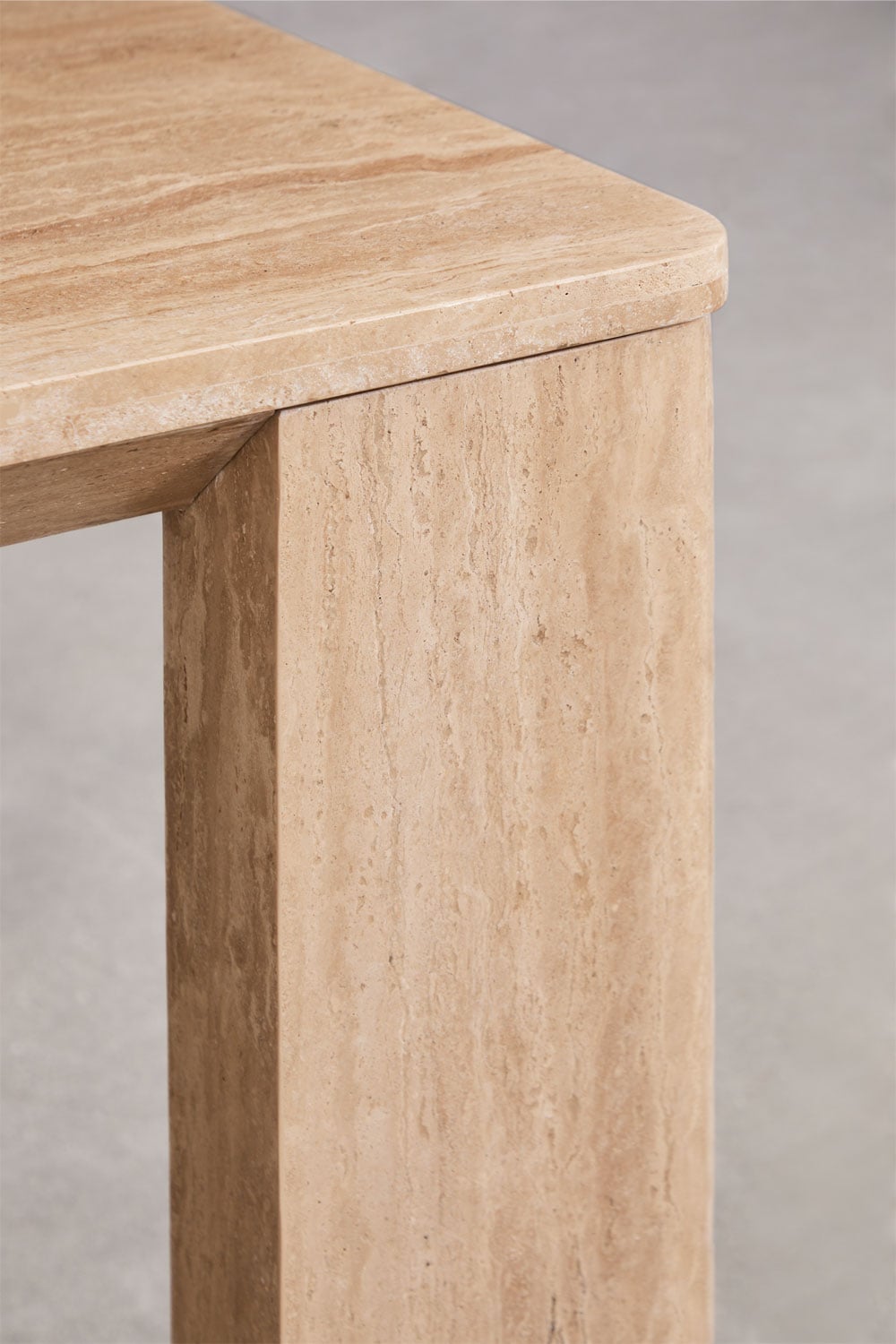 Table à manger rectangulaire 240x110 cm en travertin Gundemar, image de la galerie 4