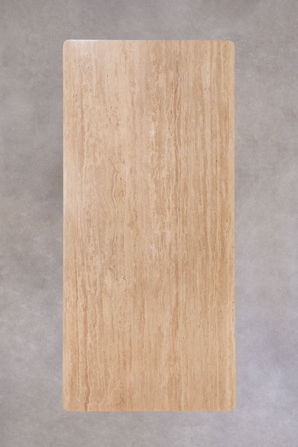 Table à manger rectangulaire 240x110 cm en travertin Gundemar, image de la galerie 6