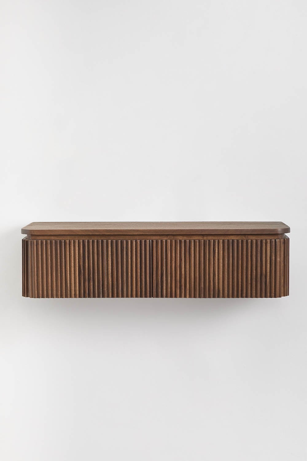 Console d'entrée murale 80x30 cm en bois d'acacia Biljandi, image de la galerie 2