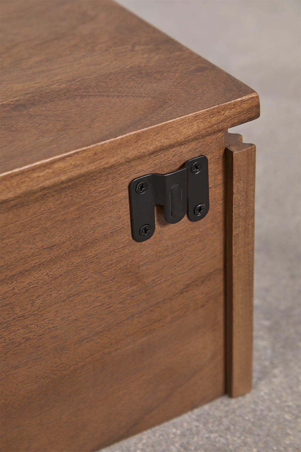 Console d'entrée murale 80x30 cm en bois d'acacia Biljandi, image de la galerie 6