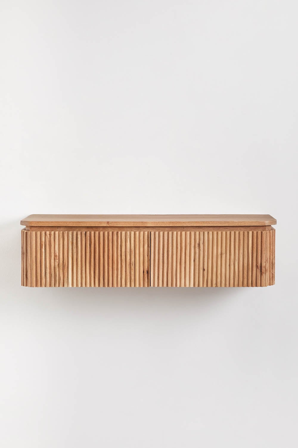 Console d'entrée murale 80x30 cm en bois d'acacia Biljandi, image de la galerie 2