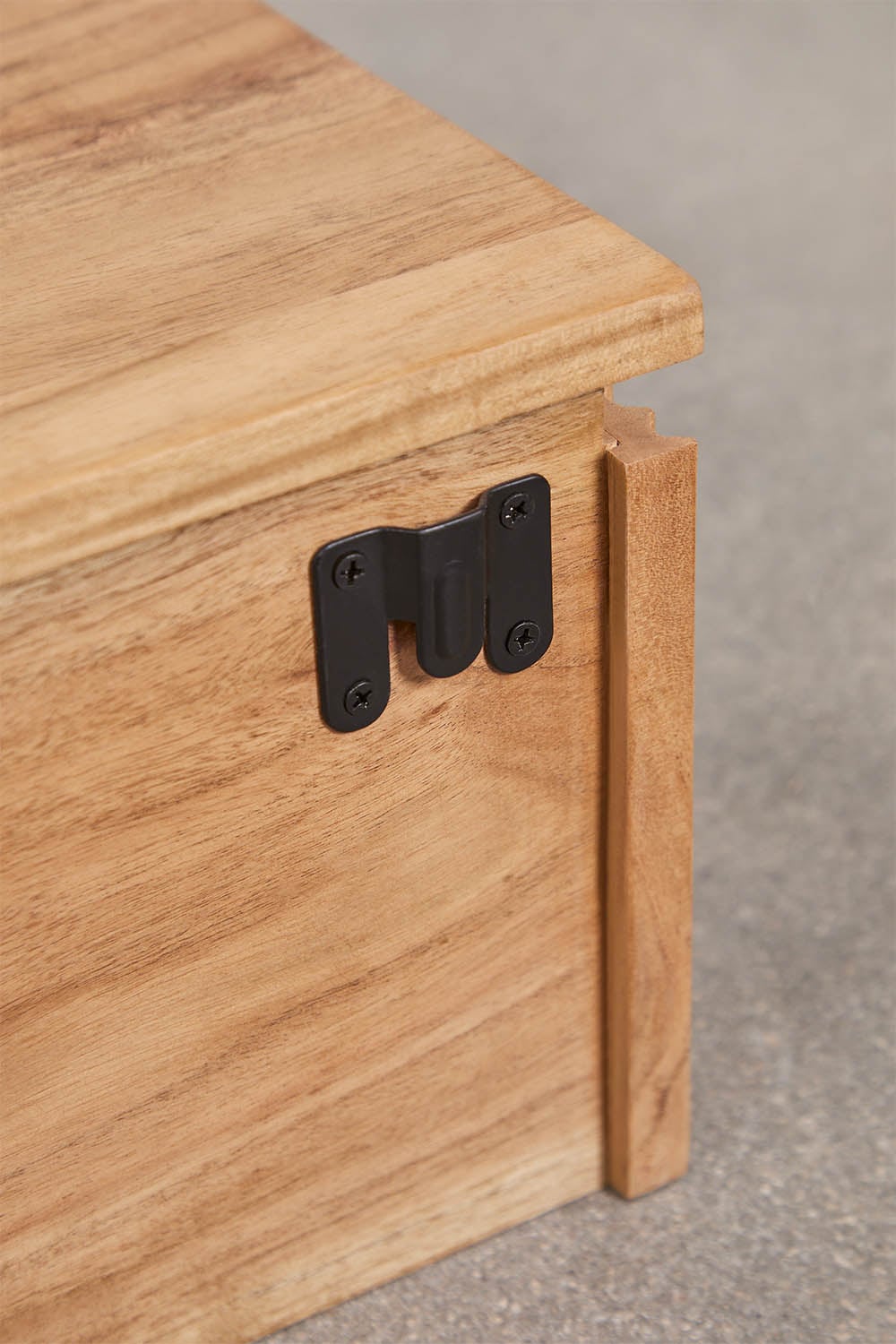 Console d'entrée murale 80x30 cm en bois d'acacia Biljandi, image de la galerie 6