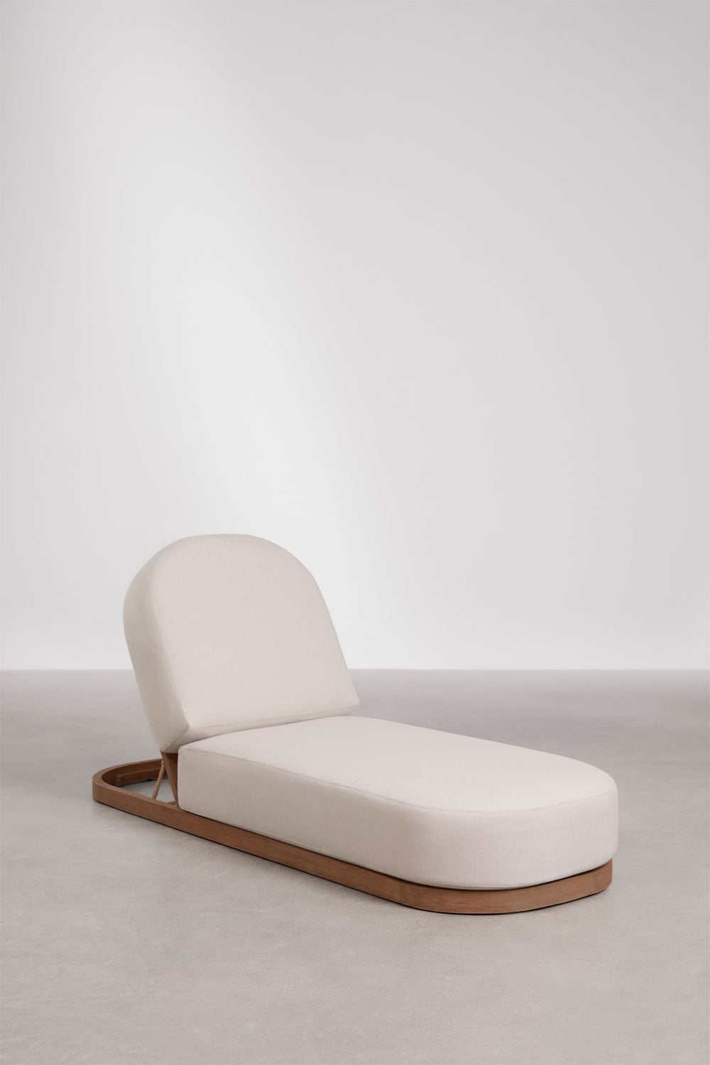 Chaise longue inclinable en bois d'acacia Verona, image de la galerie 1