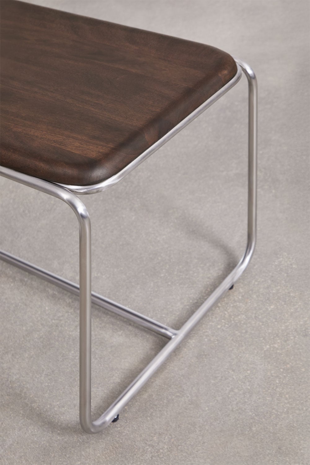 Banc 160 cm en bois d'acacia et acier inoxydable Altrex, image de la galerie 4