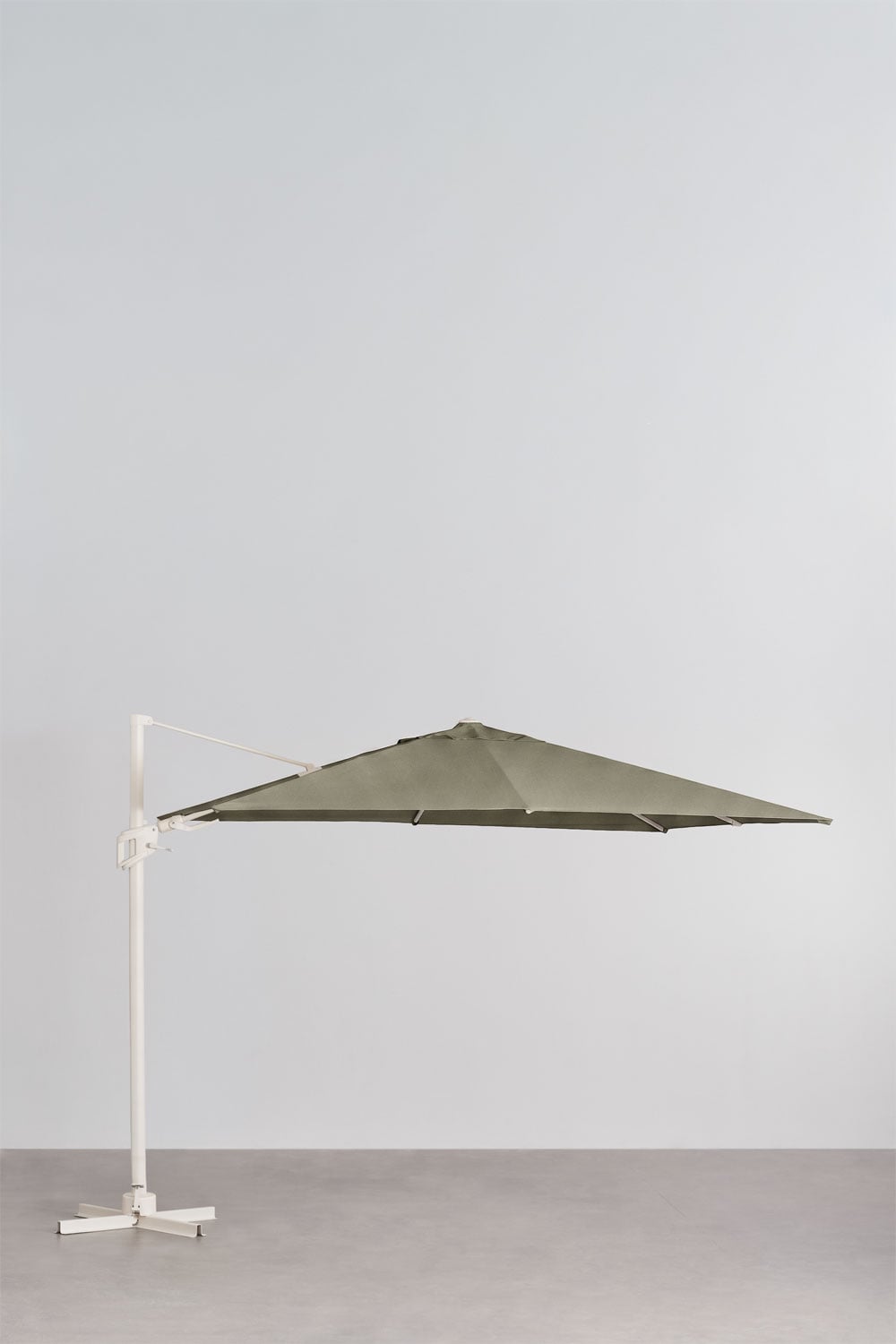 Parasol 295x295 cm en tissu et aluminium Hydra, image de la galerie 1