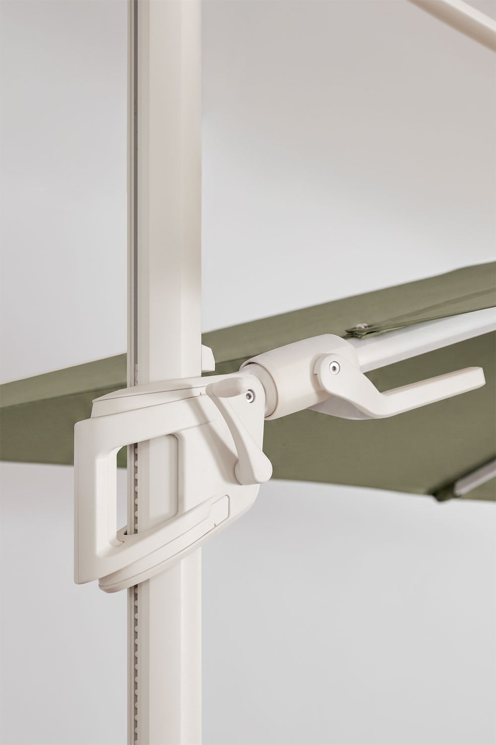 Parasol 295x295 cm en tissu et aluminium Hydra, image de la galerie 6