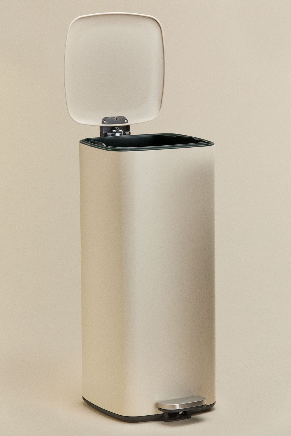 Poubelle à pédale pour extérieur en acier Sosuina, image de la galerie 2