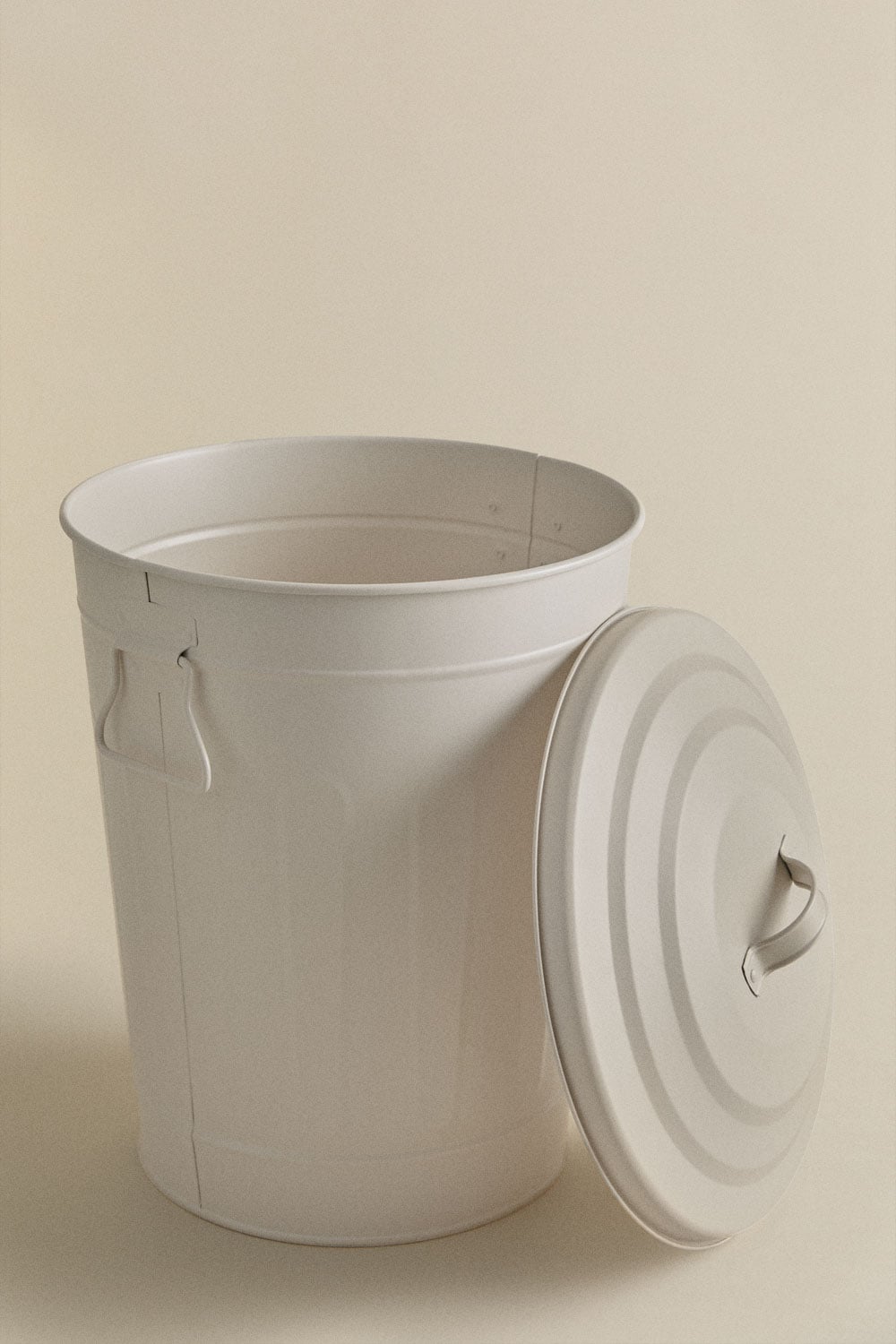 Poubelle avec couvercle pour extérieur en acier galvanisé Susi, image de la galerie 2