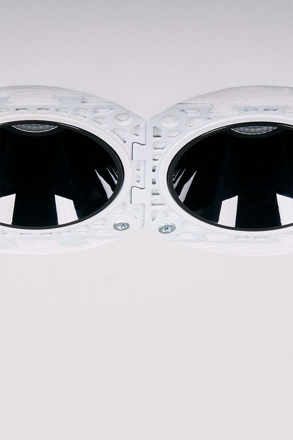 Pack de 2 downlights LED encastrables sans cadre trimless ronds pour extérieur en aluminium Louisiane, image de la galerie 7