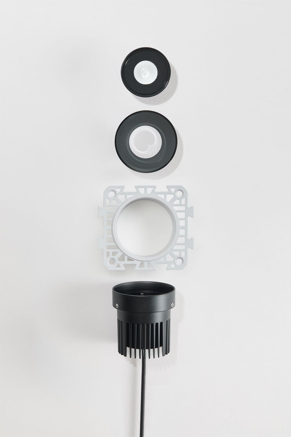 Lot de 4 spots encastrés LED, sans cadre, ronds, Ø5,3 cm, en aluminium Luisiana, imagen de galeria 8