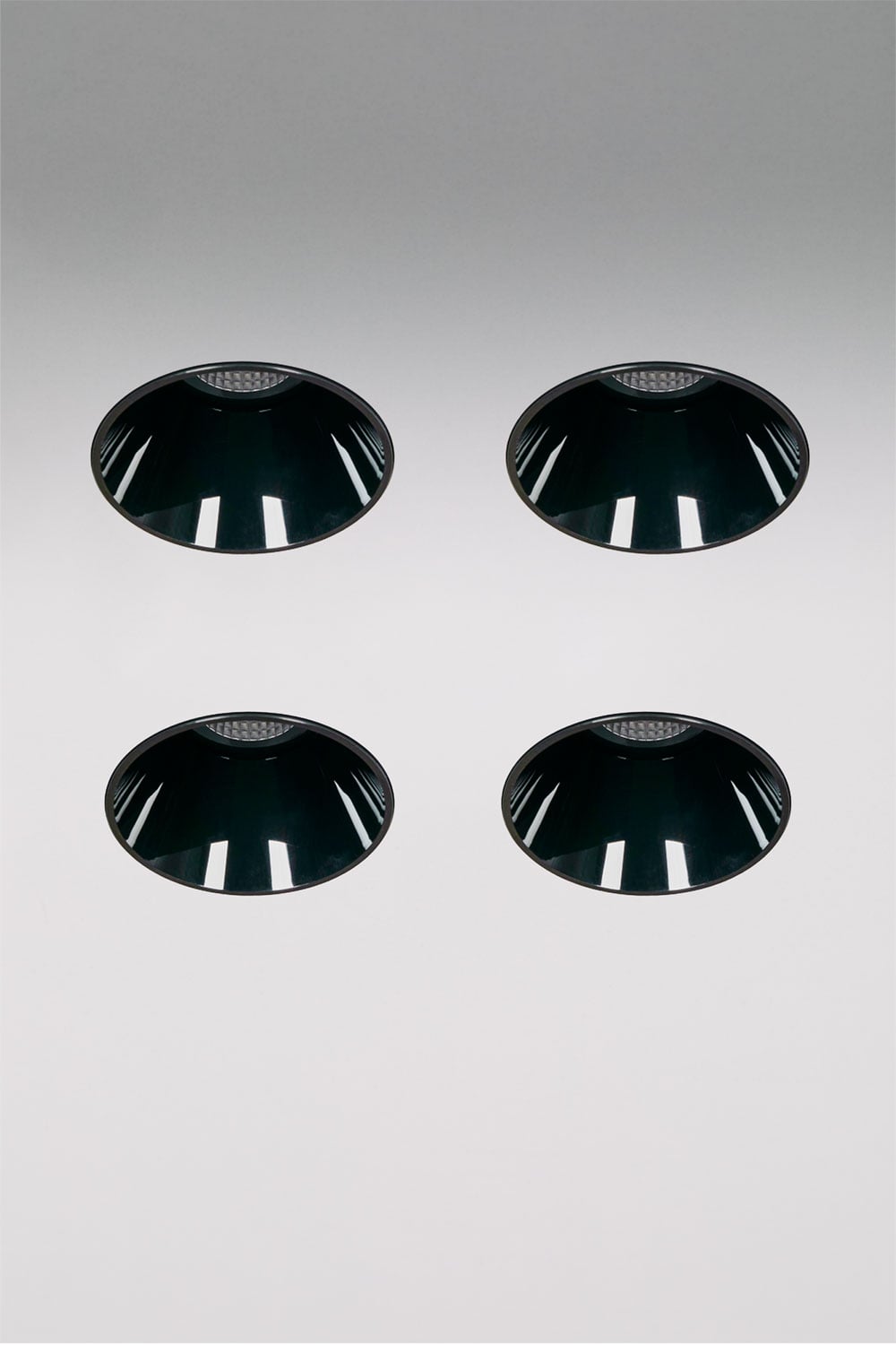 Lot de 4 spots encastrés LED, sans cadre, ronds, Ø6,8 cm, en aluminium Luisiana, imagen de galeria 1