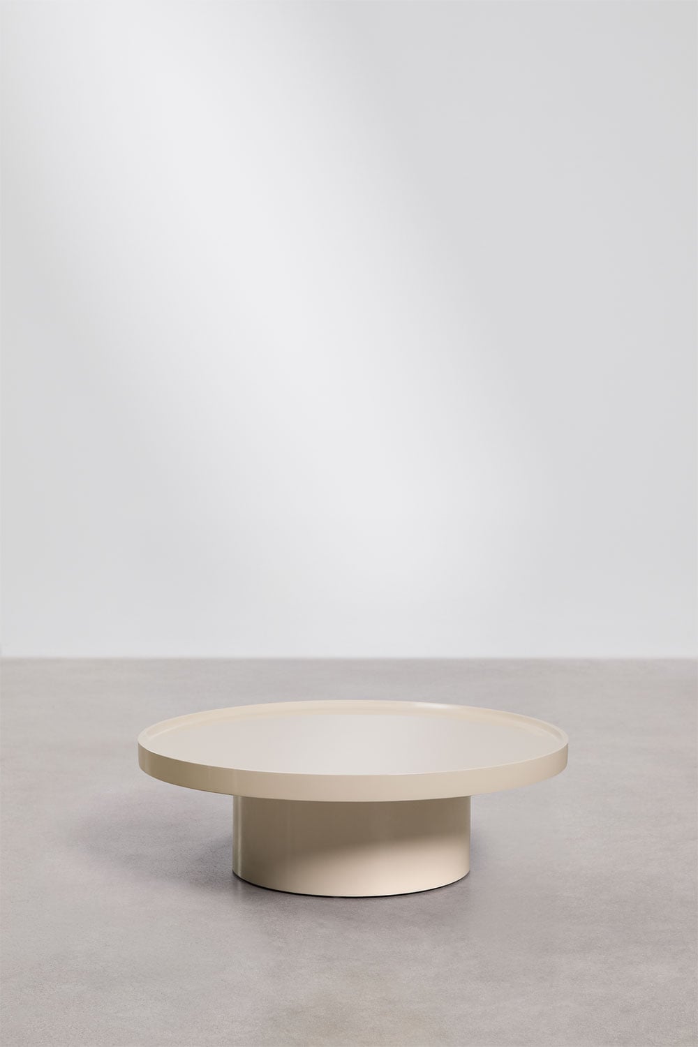 Table basse ronde en MDF Cirela, image de la galerie 1