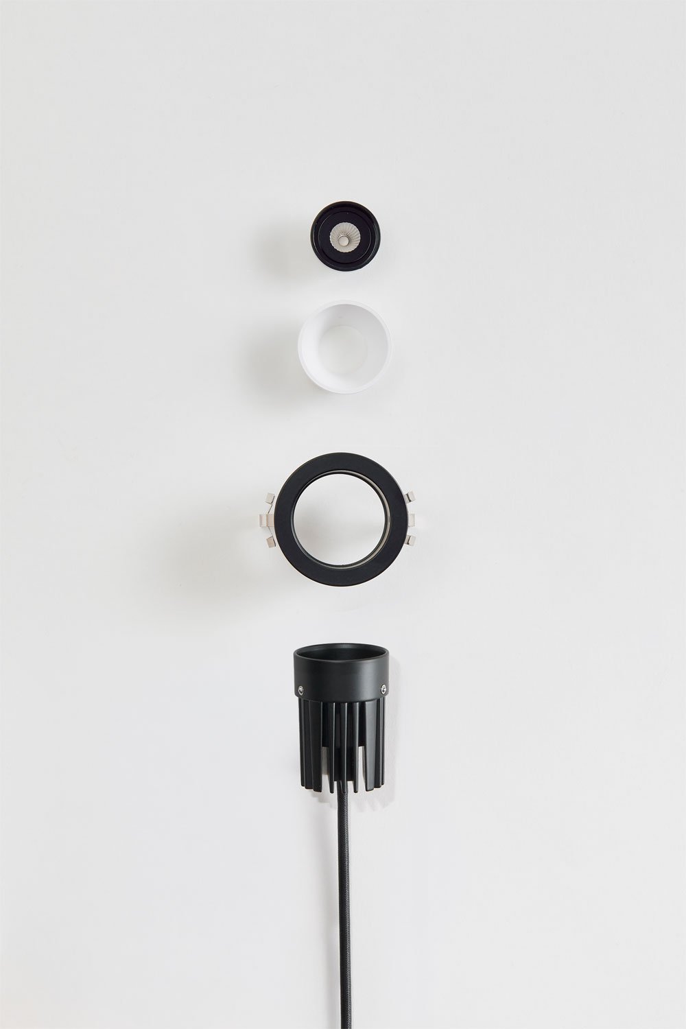 Downlight LED encastrable avec cadre rond Ø5 cm en aluminium Luisiana, imagen de galeria 6