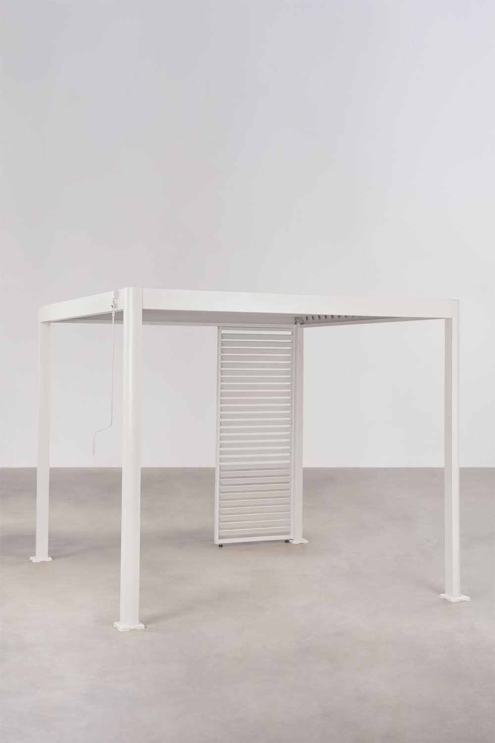 Pergola bioclimatique en aluminium avec lames et panneau Druvia, image de la galerie 1