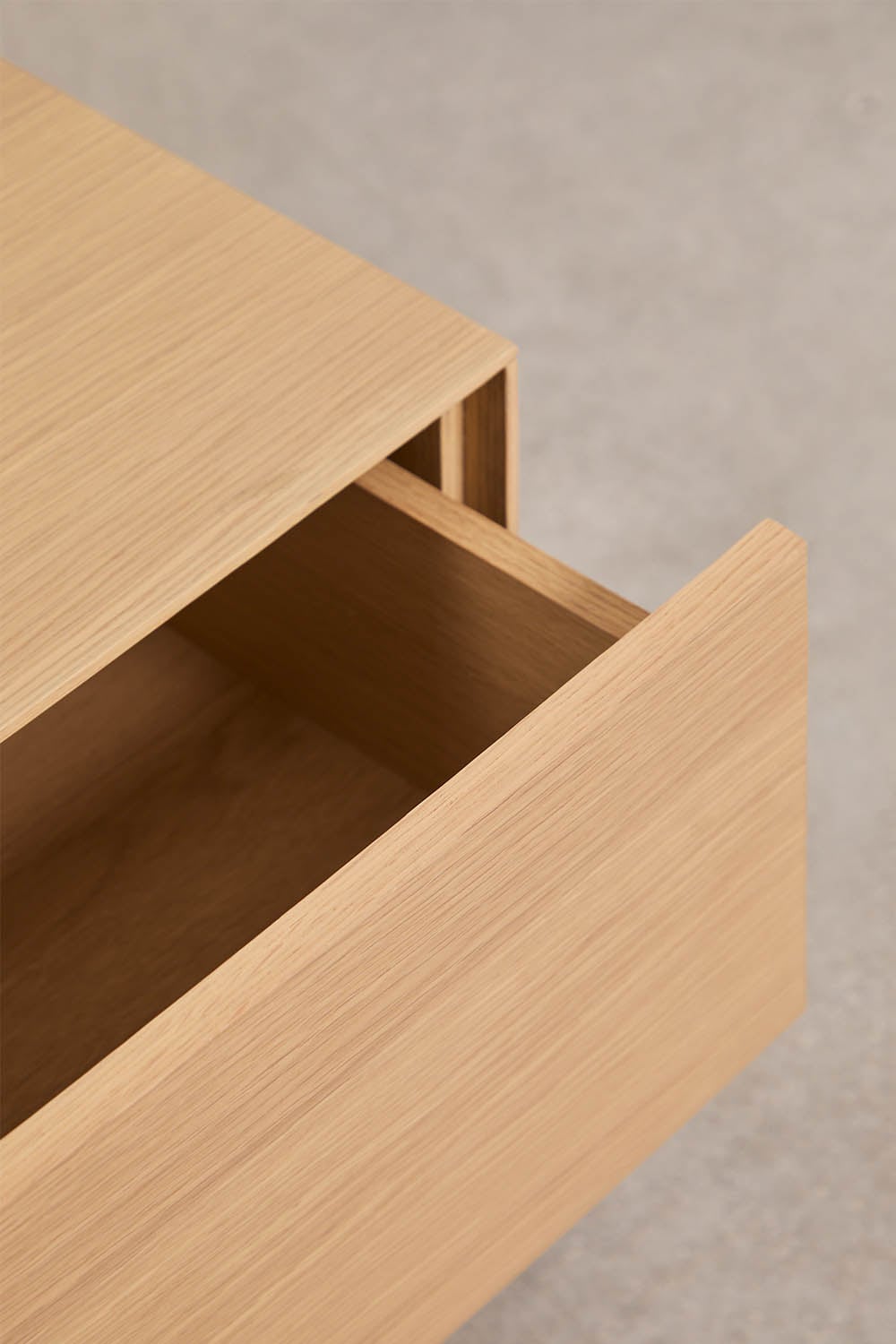 Table basse rectangulaire 120x60 cm en MDF et placage chêne Bromley, image de la galerie 4