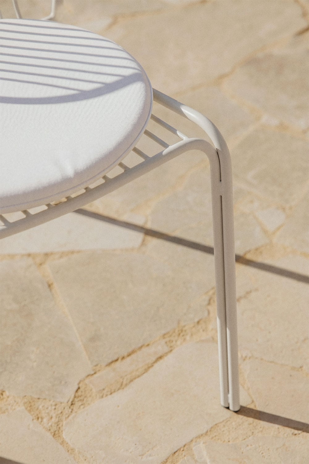 Pack de 4 chaises de jardin en acier Anerina, image de la galerie 2