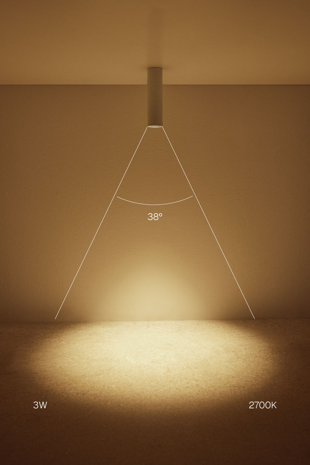 Applique de plafond LED de surface rond Ø4 cm pour extérieur en aluminium Luisiana, imagen de galeria 2