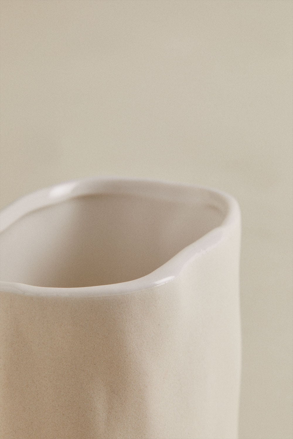 Set de salle de bain en grès beige crème Ganela, image de la galerie 4