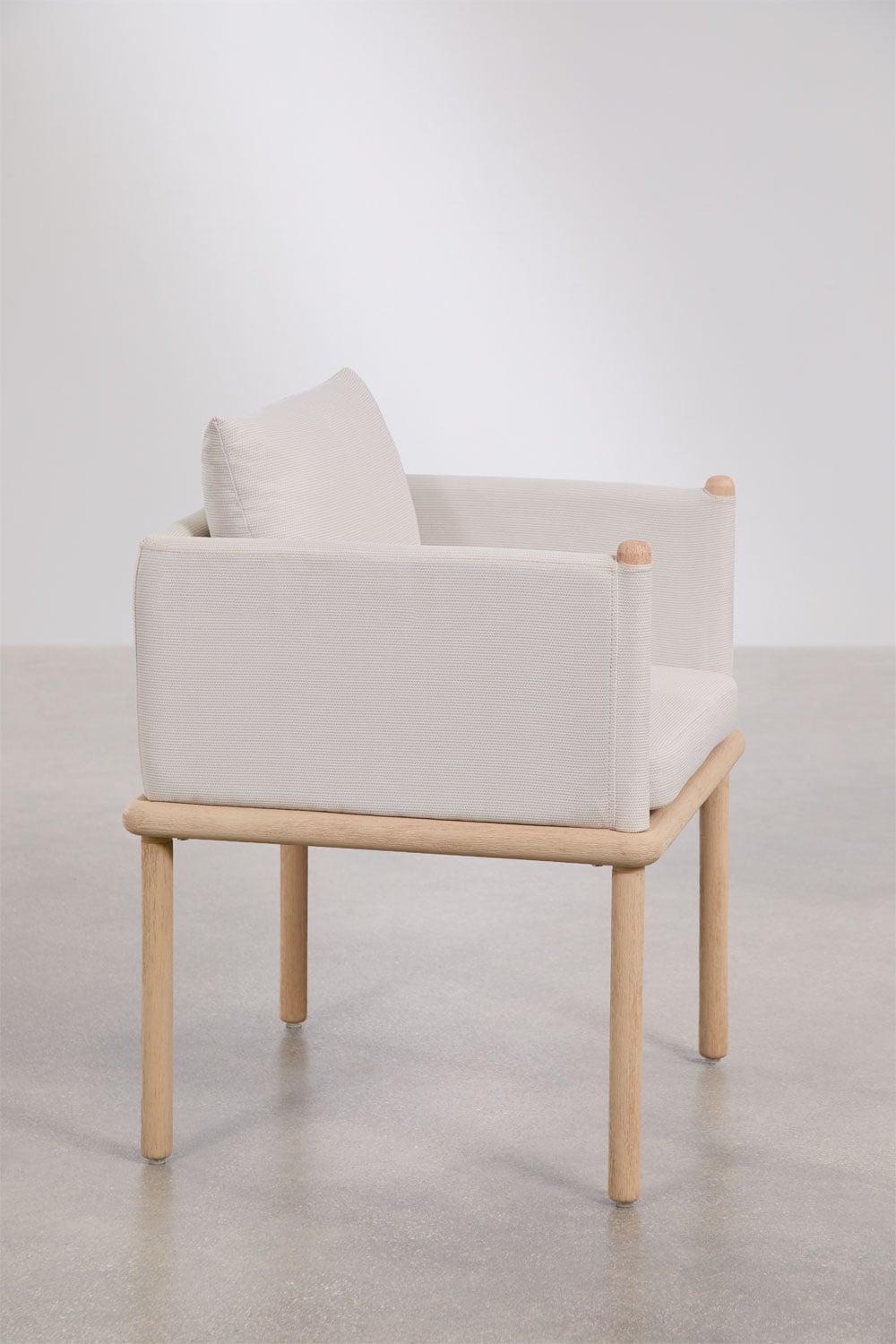 Chaise de salle à manger avec accoudoirs en bois d'acacia Olivia, image de la galerie 2
