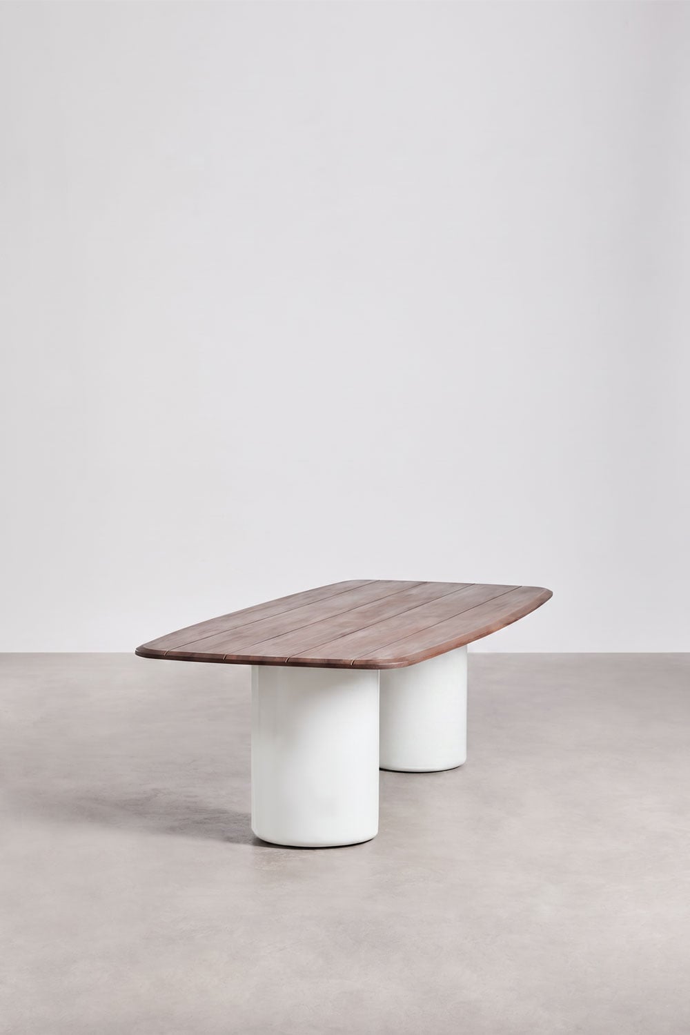 Table à manger rectangulaire 270x110 cm en bois d'acacia Leighton, image de la galerie 2