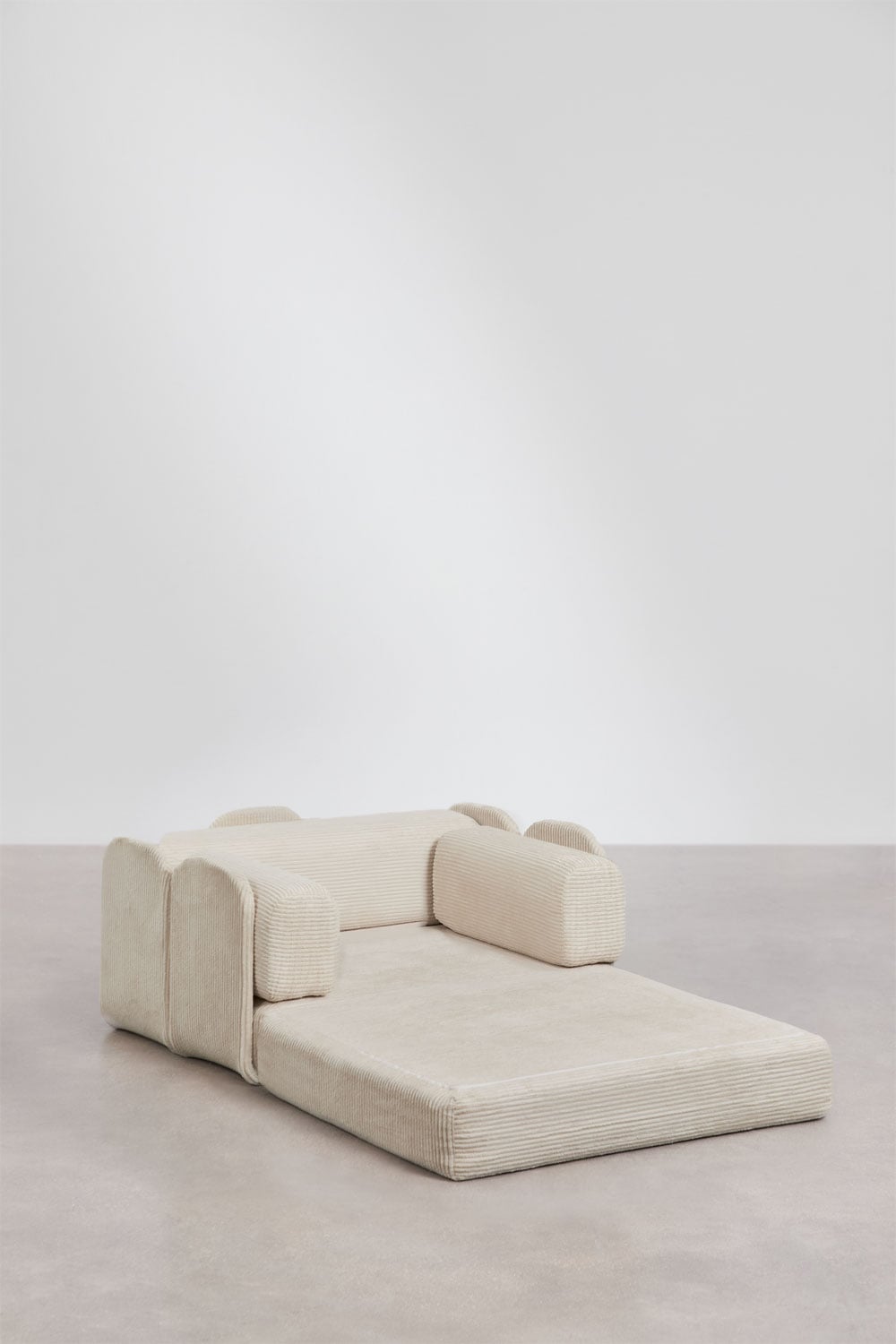 Fauteuil-lit en velours côtelé emballé sous vide Kyoto, image de la galerie 6