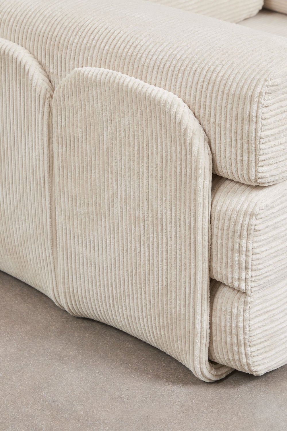 Fauteuil-lit en velours côtelé emballé sous vide Paoly, image de la galerie 9