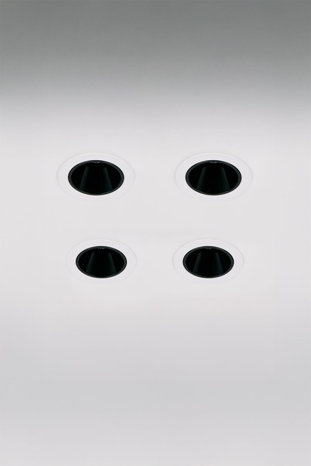 Pack de 4 downlights LED encastrables avec cadres ronds Ø5 cm pour extérieur en aluminium Luisiana, imagen de galeria 1