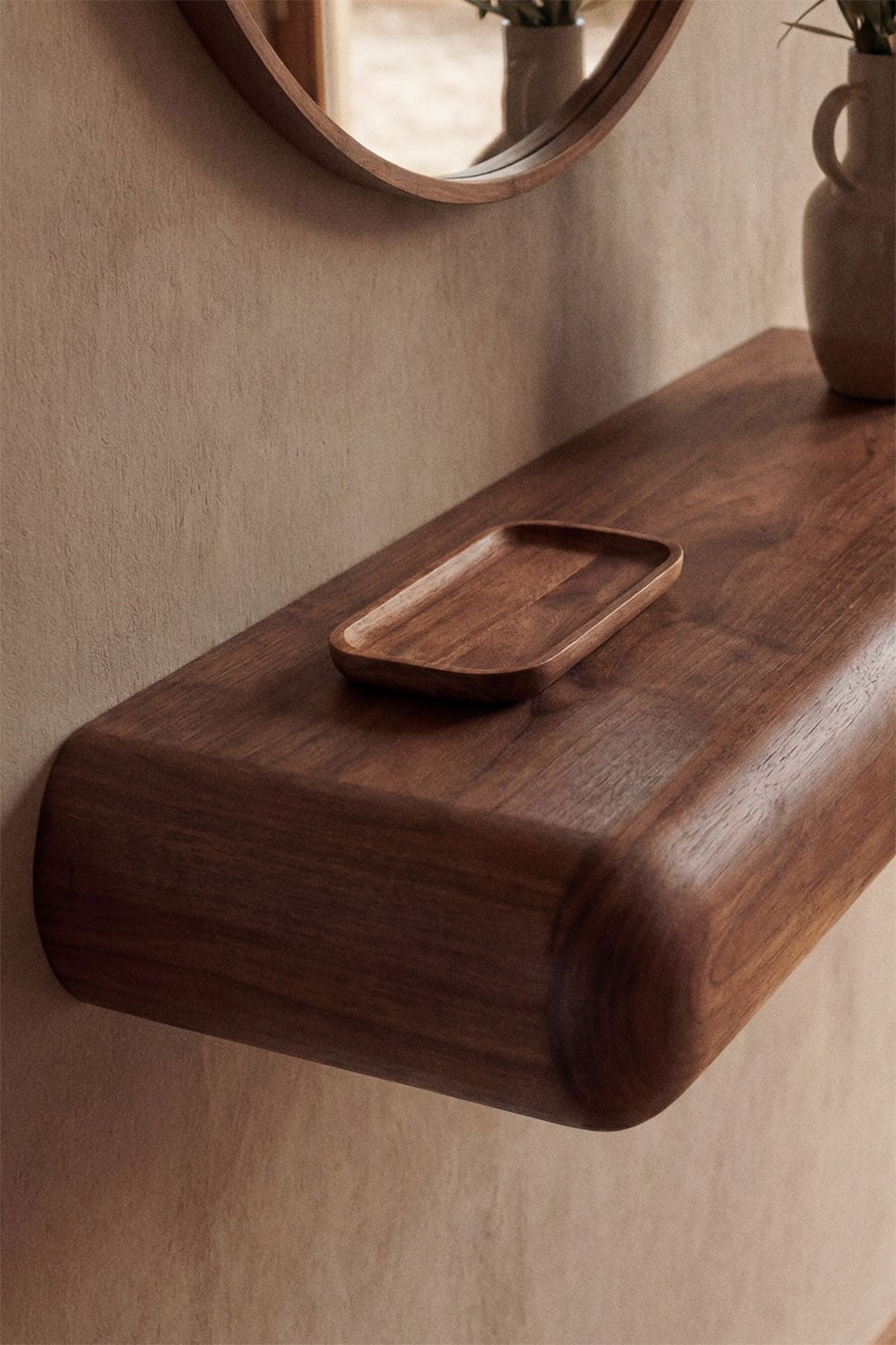 Console d'entrée murale en bois Carmen, image de la galerie 2