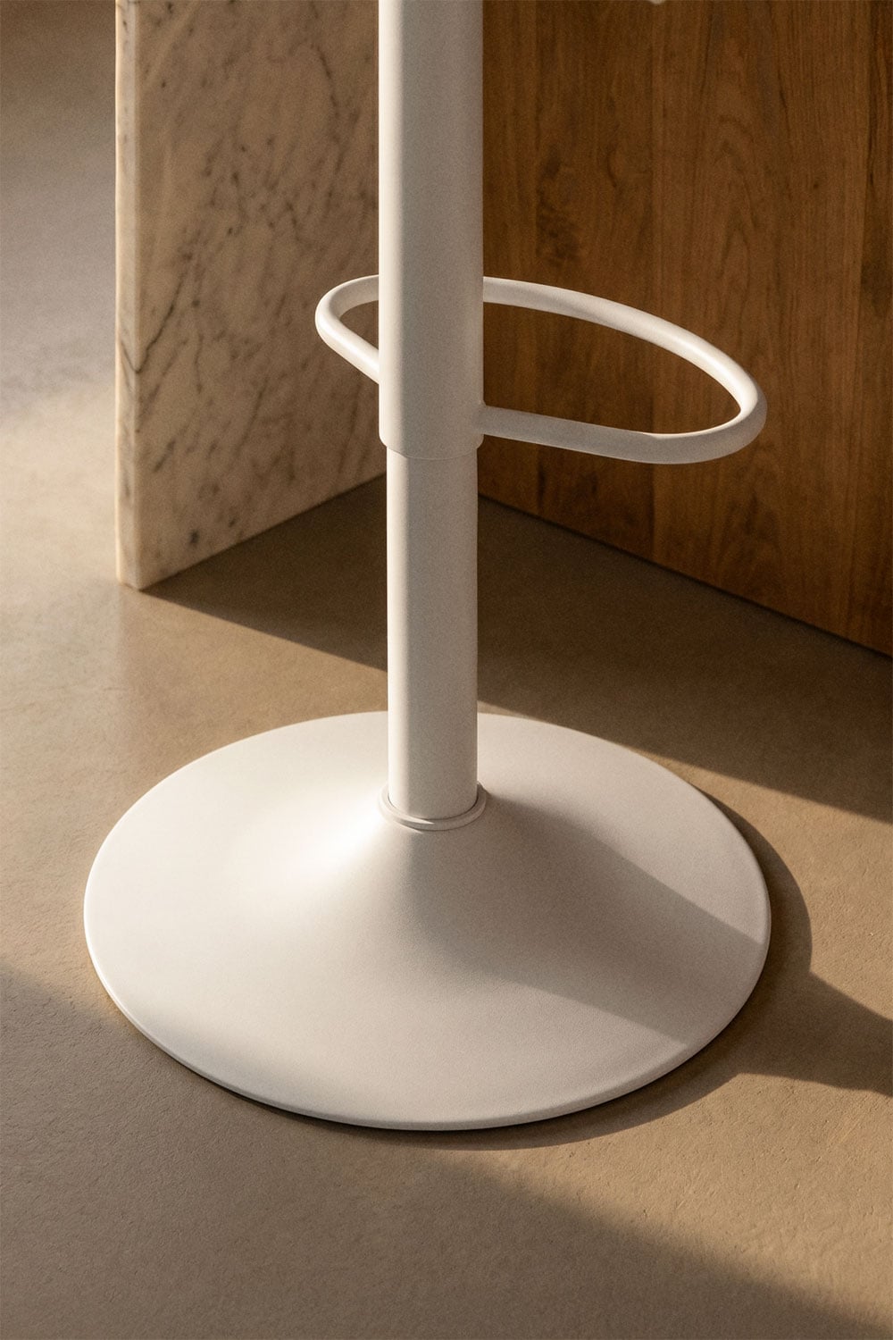 Lot de 2 tabourets hauts réglables blanc Arjenn, image de la galerie 2