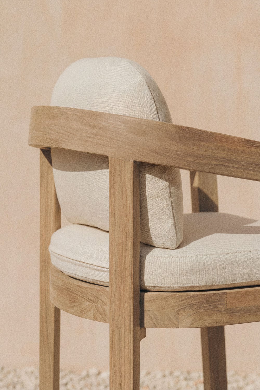 Tabouret de jardin haut en bois d'acacia Uleno, image de la galerie 2