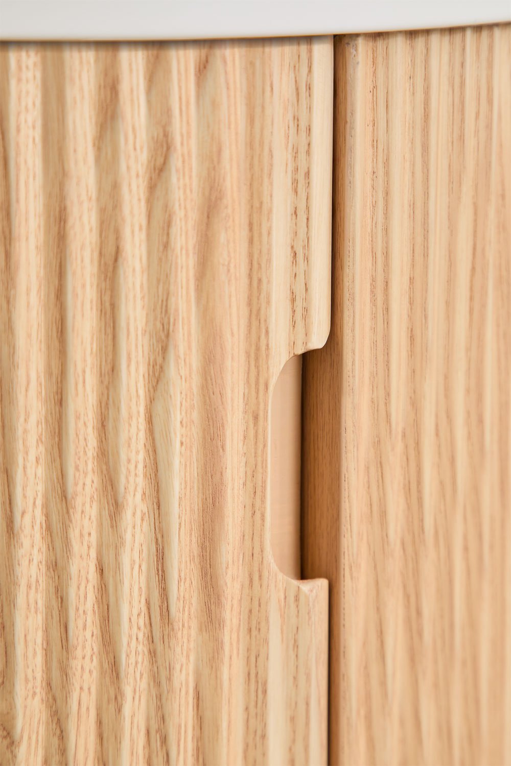 Ensemble meuble de salle de bain Ø40 cm en bois avec lavabo intégré Freia, image de la galerie 9