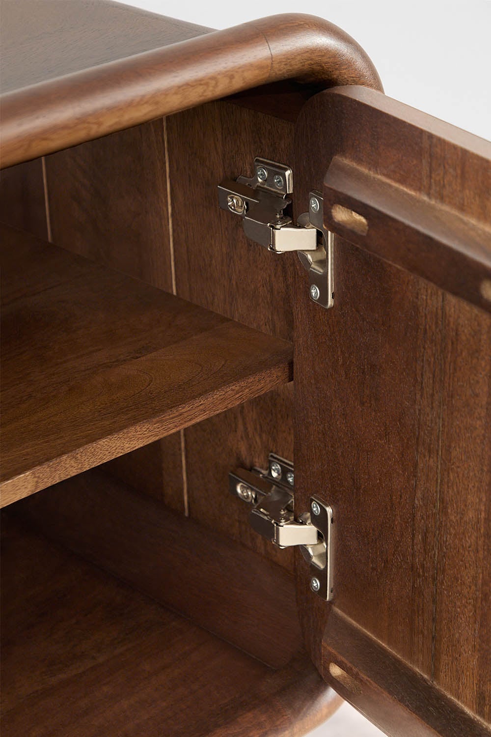 Ensemble de meuble de salle de bain suspendu en bois de manguier Maupaul, image de la galerie 6