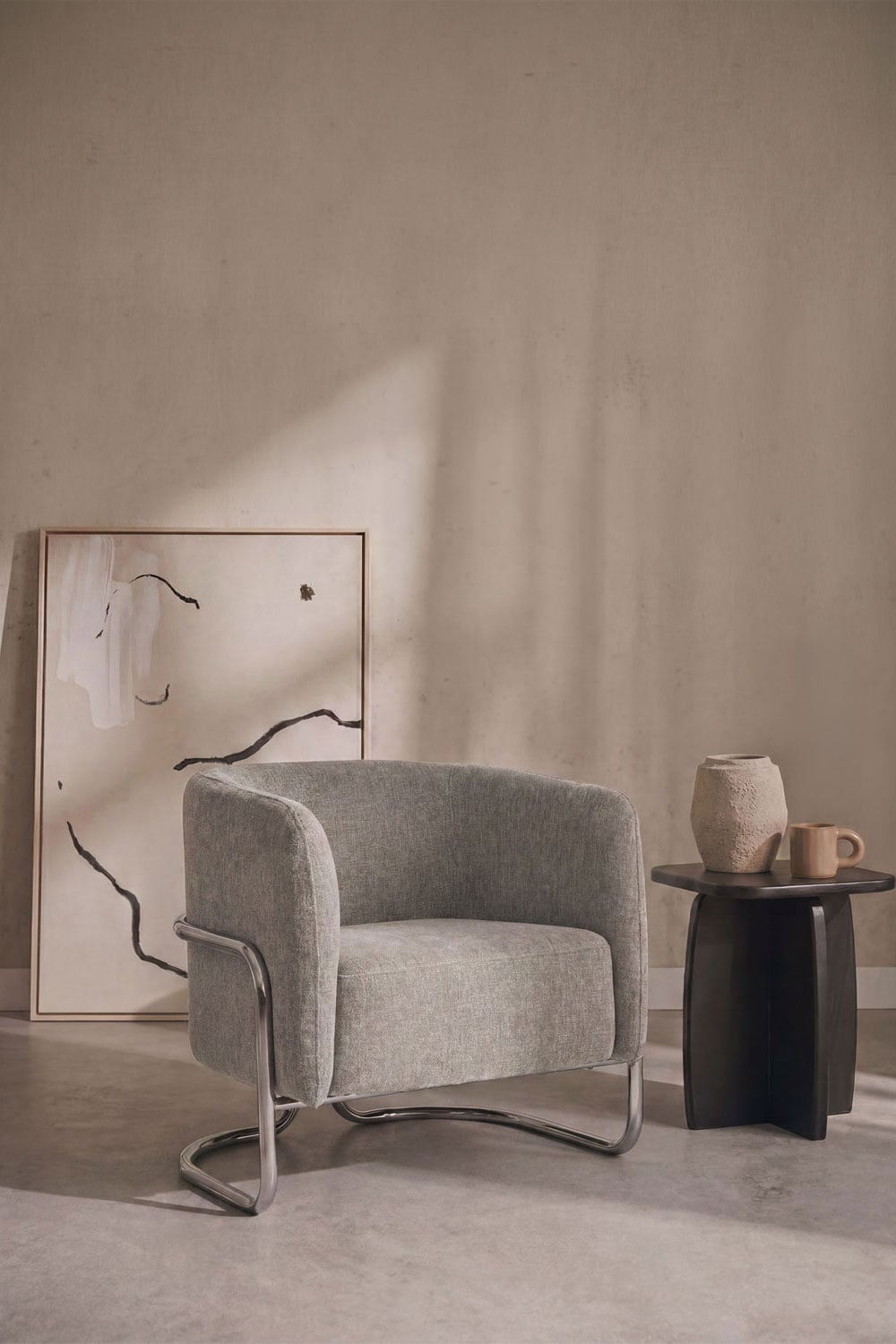 Fauteuil rembourré et en fer Zantria, image de la galerie 1