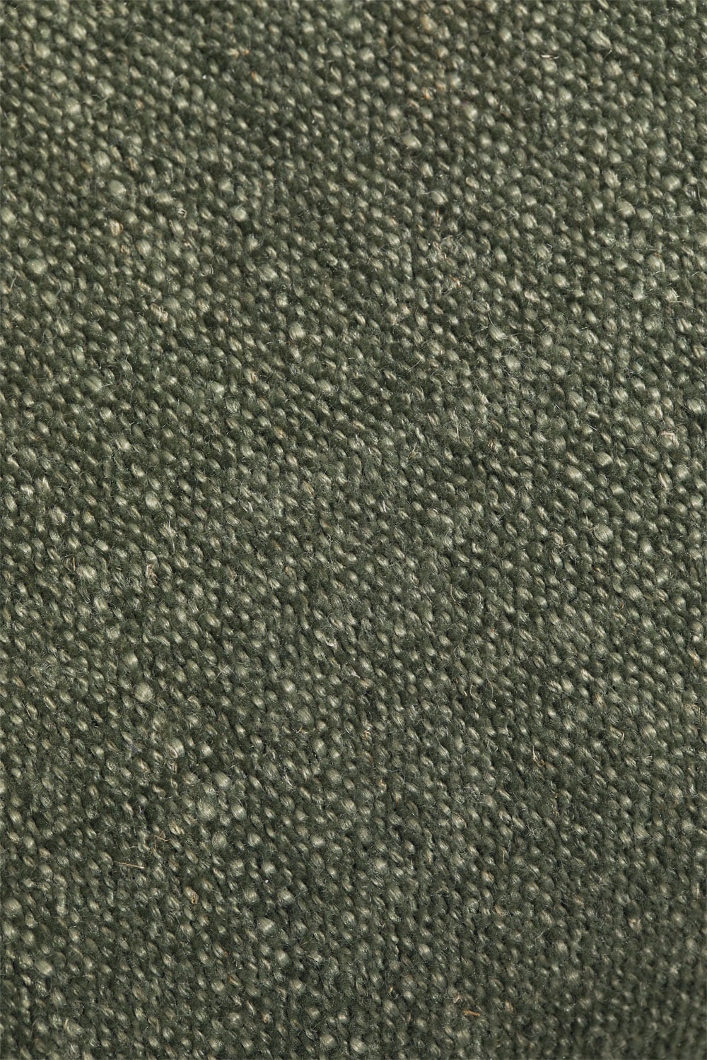 Banc 120 cm en bois d'hévéa foncé et placage tapissé en tissu vert olive intense Lofren, image de la galerie 4