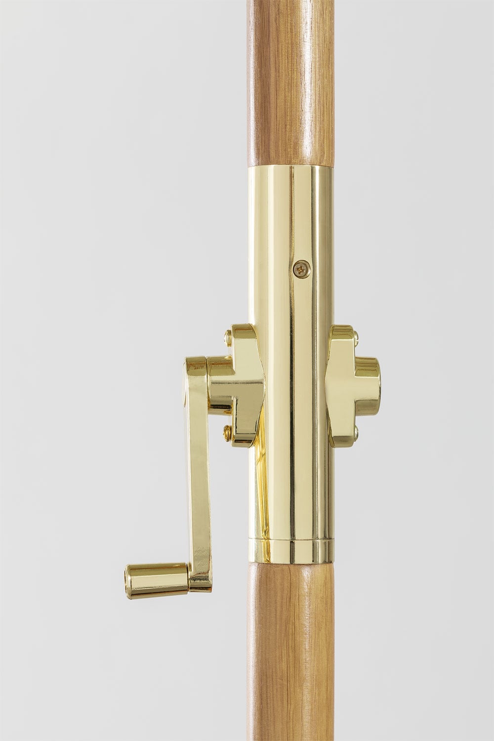 Parasol Ø290 cm en tissu et bois Cretas, image de la galerie 6