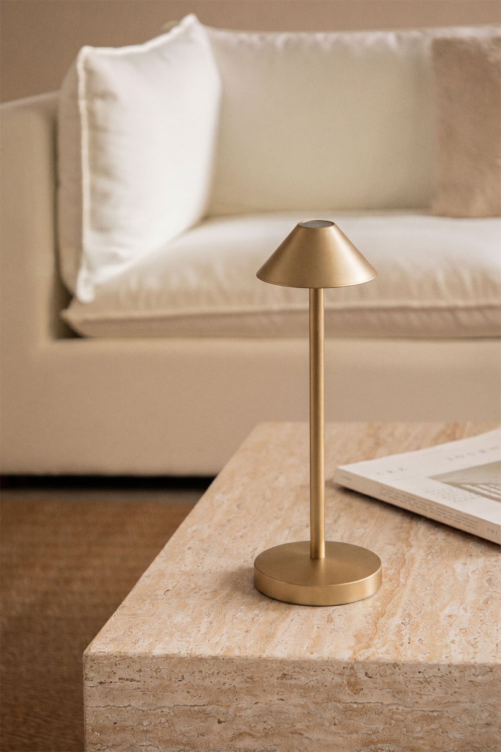 Lampe de table LED sans fil en fer Emilija, image de la galerie 1