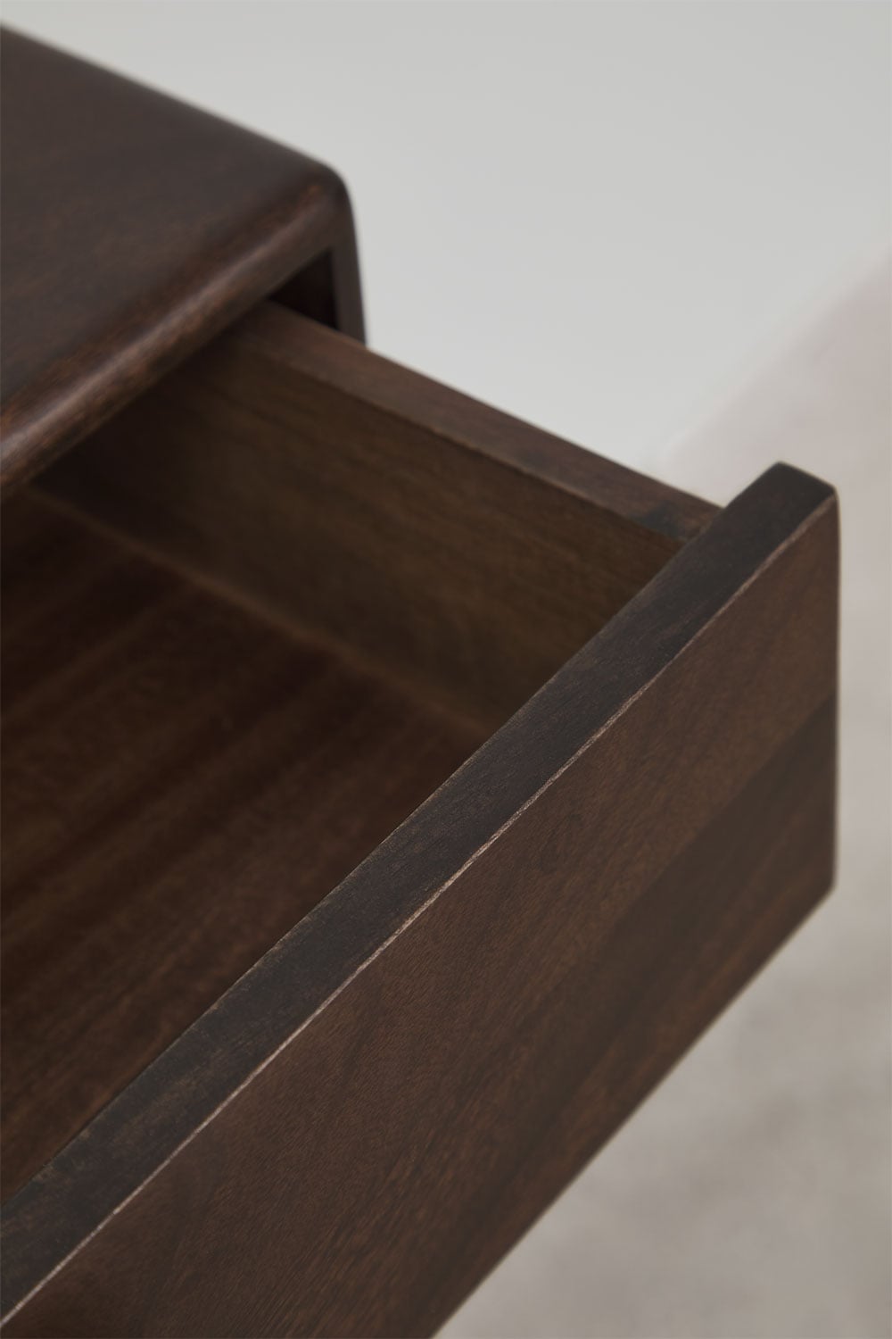 Console d'entrée murale 100x30 cm en bois de manguier et acier inoxydable Melisand, image de la galerie 6