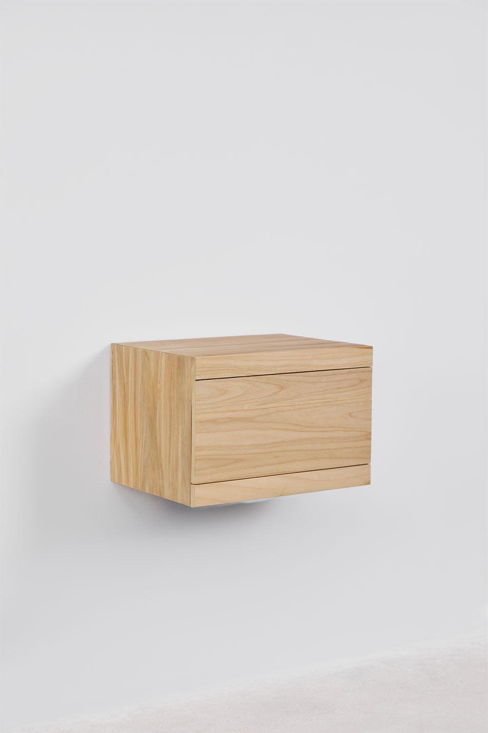 Ensemble meuble de salle de bain suspendu 60x45 cm en bois de teck Belivetta, image de la galerie 4
