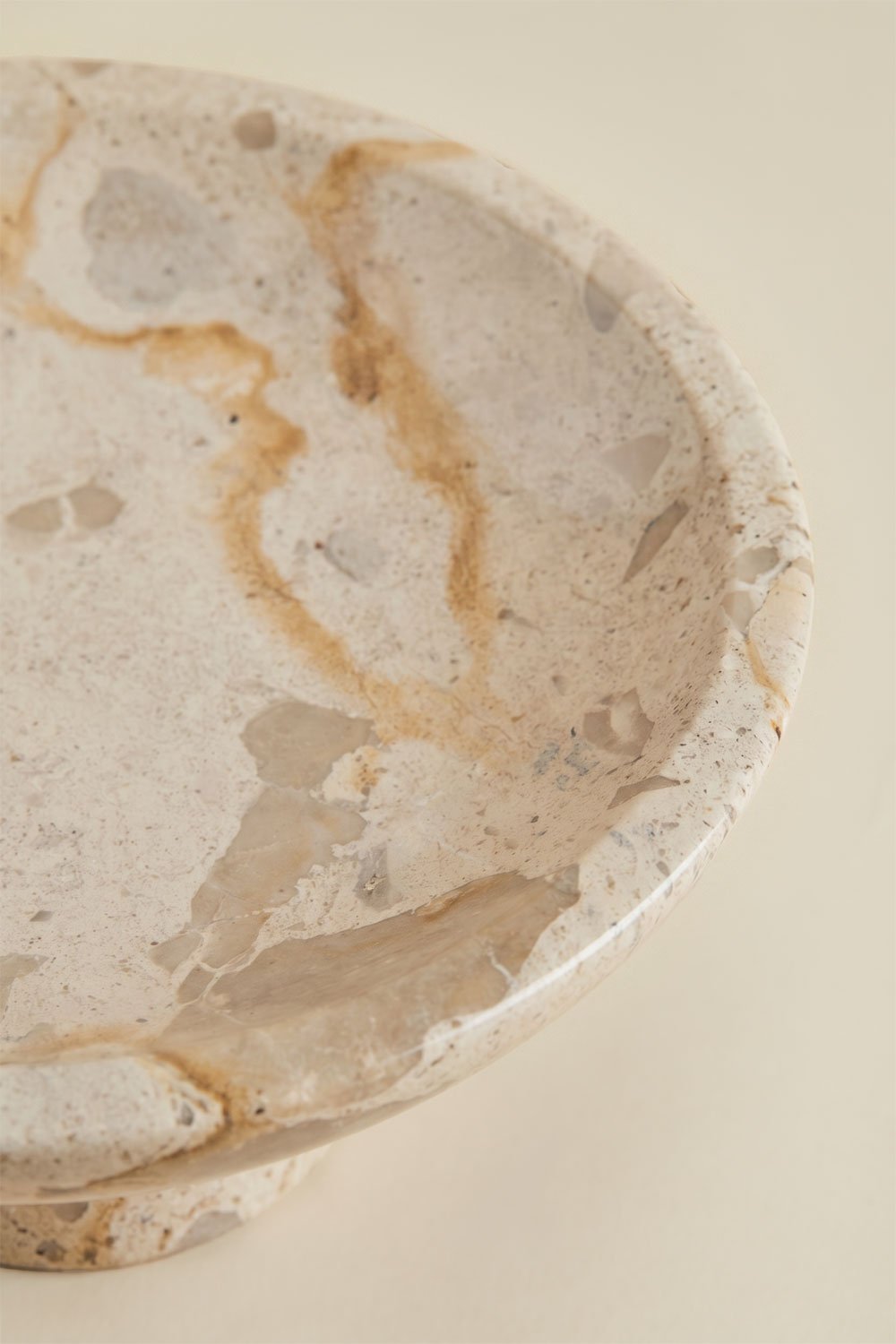 Bol décoratif rond Ø25 cm en marbre Korinza, image de la galerie 5