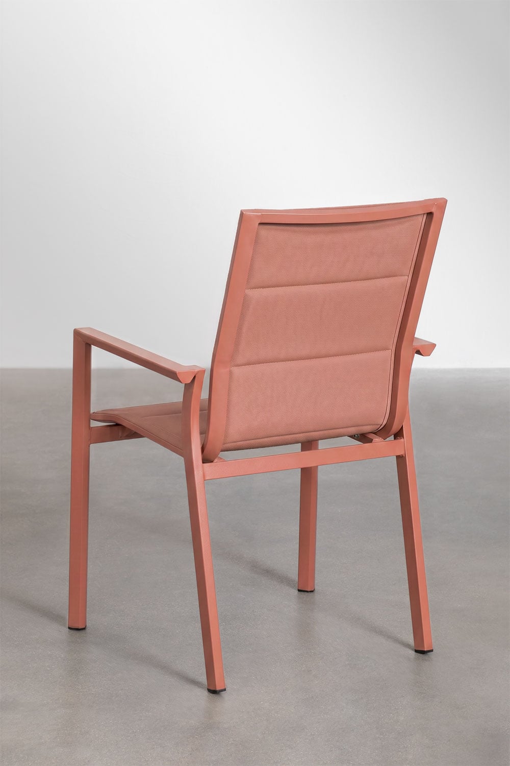 Chaise de jardin empilable avec accoudoirs en aluminium Karena, image de la galerie 5
