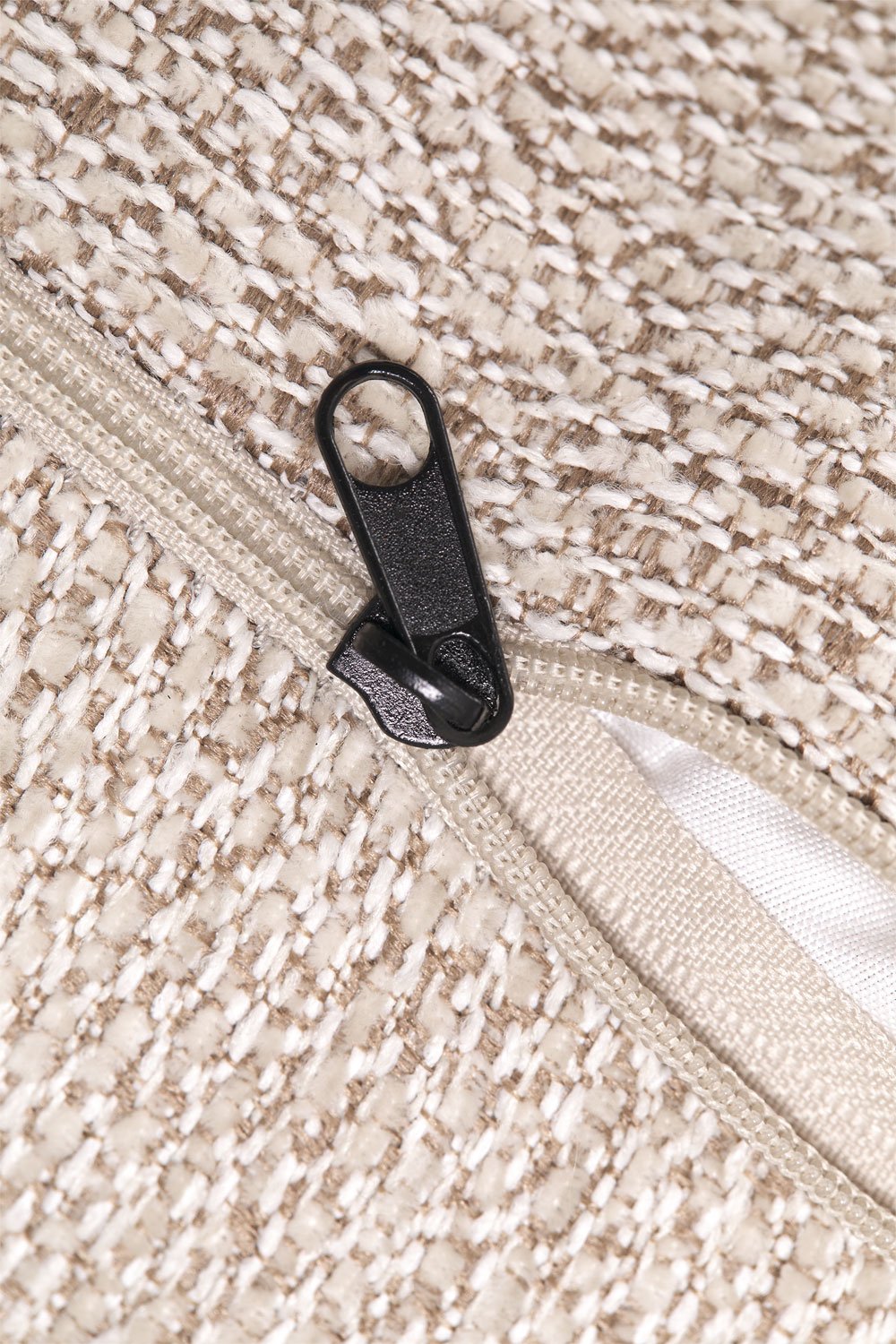 Banc 110 cm tapissé en bouclé coloris naturels Matilda, image de la galerie 7