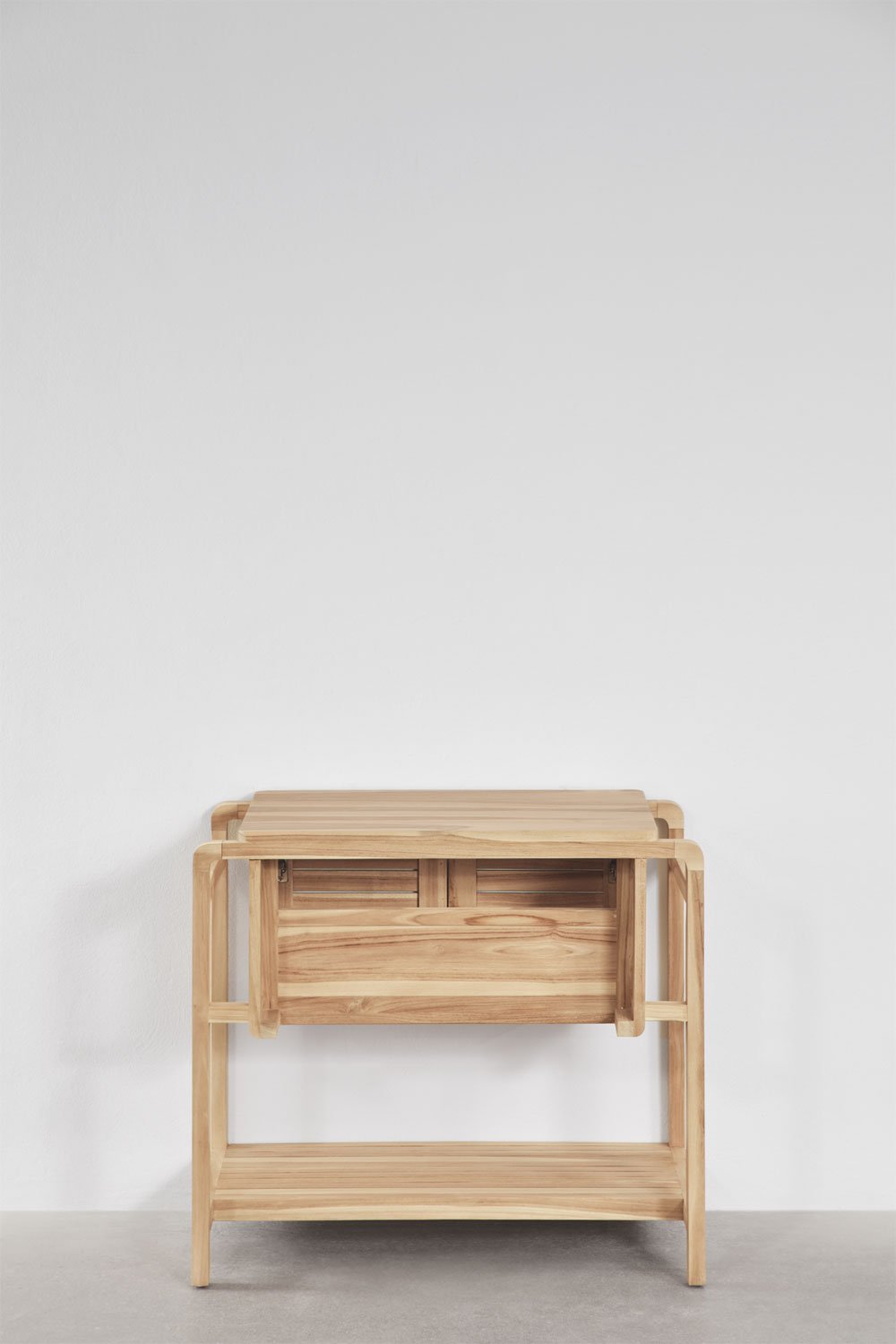 Ensemble de meuble de salle de bain en bois de teck Bradley, image de la galerie 4