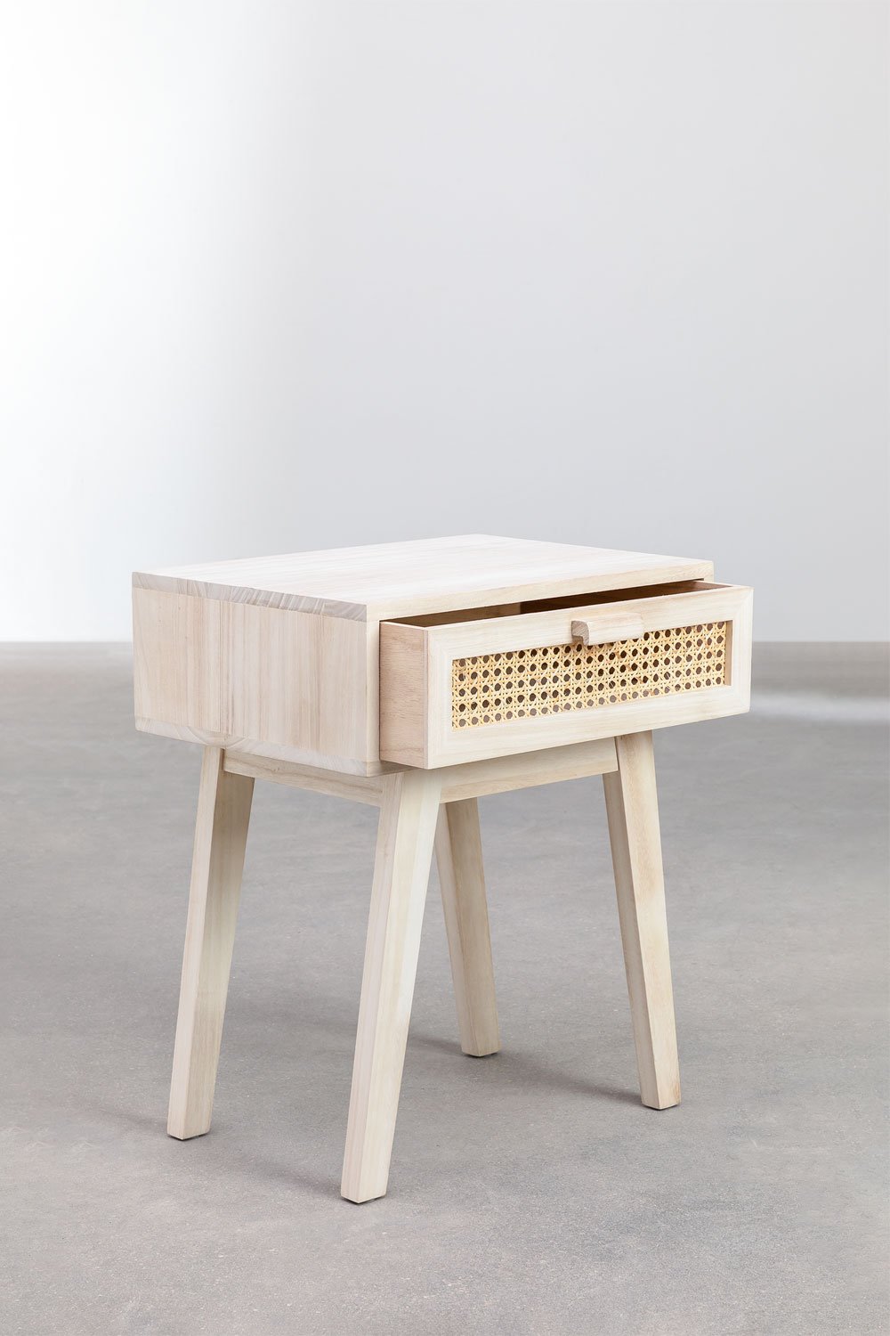 Pack de 2 tables de chevet 45x30 cm avec tiroir en bois Ralik Design, image de la galerie 4